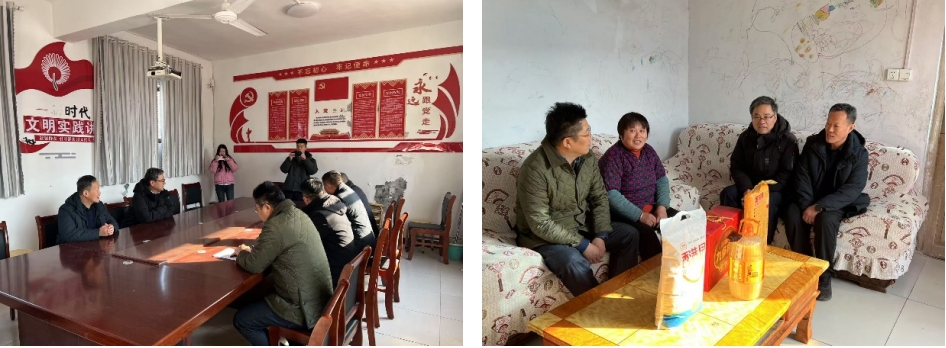 公司总经理李贵清到第一书记帮包村调研指导并走访慰问老党员、困难户